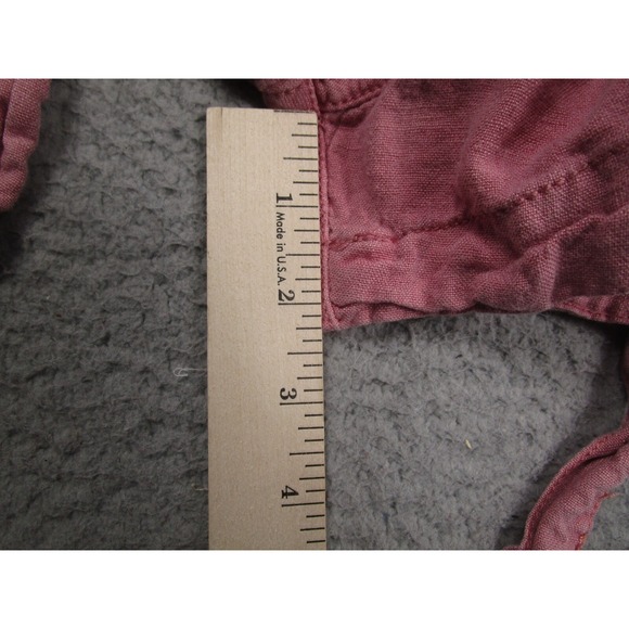 Abercrombie Fitch Shorts Womens XS‎ Pink Belted Linen Blend Preppy - Picture 8 of 8